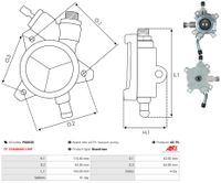 AS-PL Unterdruckpumpe, Bremsanlage "Brandneu | AS-PL | Lichtmaschinenpumpen", Art.-Nr. P6003S