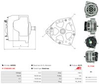 AS-PL Generator "Brandneu | AS-PL | Lichtmaschinen | 0124615043", Art.-Nr. A0559S