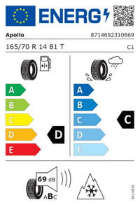 Apollo Ganzjahresreifen "[Apollo] 165/70R14 81T - Alnac 4G All Season", Art.-Nr. AL16570014TAA4A00