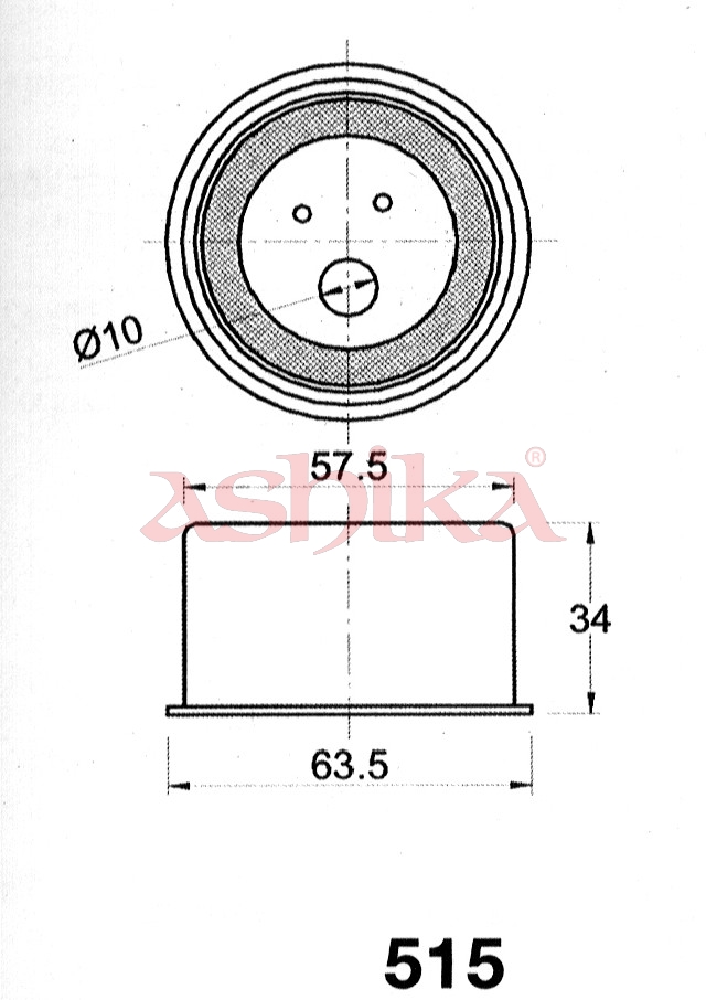 ASHIKA Riemenspanner, Zahnriemen 4505515 für Volvo PROTON