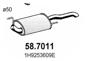 ASSO Endschalldämpfer 587011 für VW