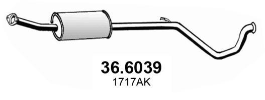 ASSO Mittelschalldämpfer 366039 für TALBOT