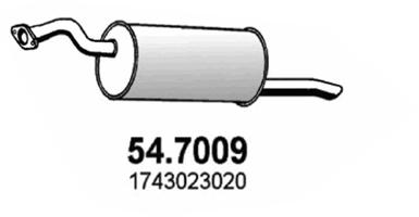 ASSO Endschalldämpfer 547009 für TOYOTA