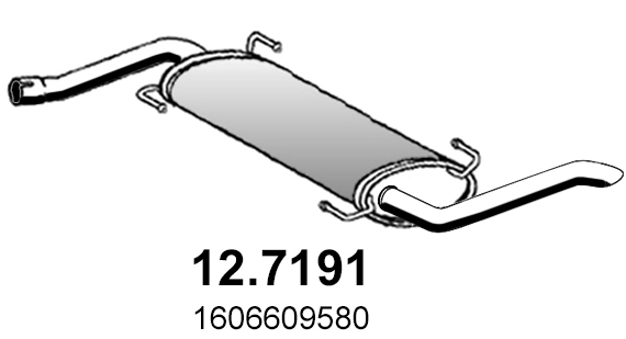 ASSO Endschalldämpfer 127191 für TALBOT