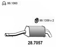 ASSO Endschalldämpfer f&uuml;r MERCEDES-BENZ C-KLASSE T-Model (S203), Art.-Nr. 28.7057