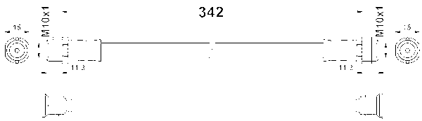 ATE Bremsschlauch 24523703423 für Mercedes
