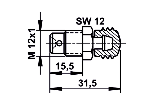 ATE Entlüfterschraube/-ventil 03351815012 für MAN Mercedes STEYR