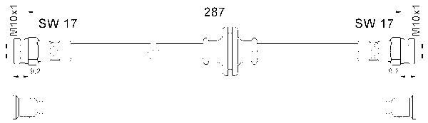 ATE Bremsschlauch 83650102823 für Fiat