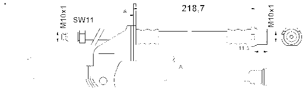 ATE Bremsschlauch 24.5152-0219.3 hinten rechts mit Rohrleitung für VAUXHALL OPEL 562179 13334948 13116134
