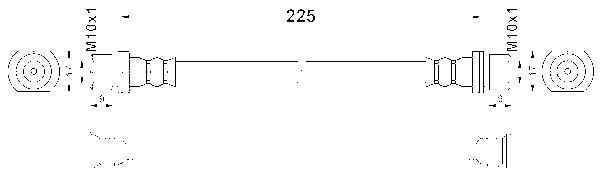 ATE Bremsschlauch 24526102253 für Peugeot TOYOTA
