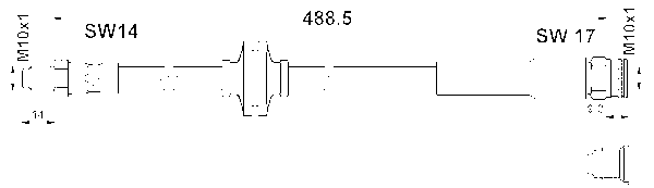 ATE Bremsschlauch 83710194893 für Fiat Peugeot