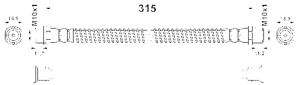 ATE Bremsschlauch 24523703153 für VAG