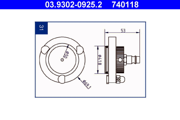 ATE Entlüfterstutzen 03930209252