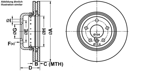 ATE BREMSSCHEIBEN Ø330mm + BREMSBELÄGE VORNE FÜR BMW 5 F10 5 TOURING F11