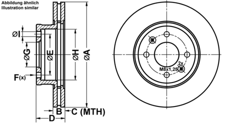 ATE BREMSSCHEIBEN Ø252MM + BREMSBELÄGE VORNE FÜR KIA PICANTO HYUNDAI I10