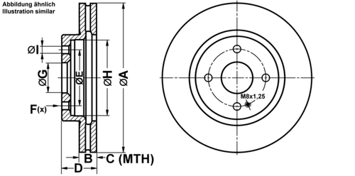 ATE BREMSSCHEIBEN Ø258MM + BREMSBELÄGE VORNE FÜR MAZDA 2 SUZUKI MAZDA DAIHATSU