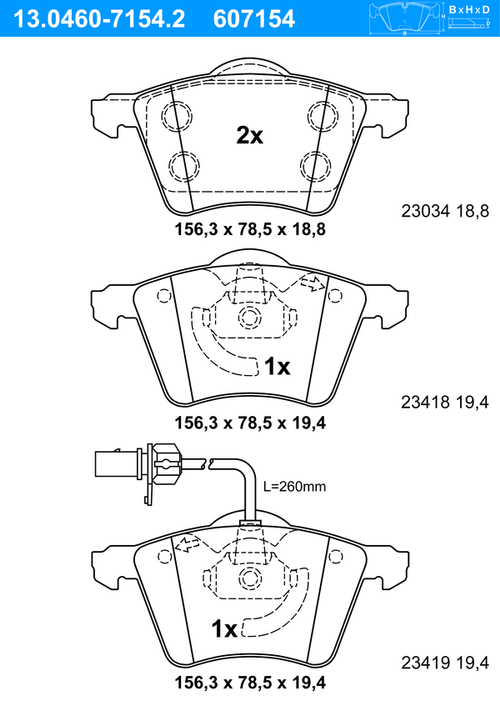 ATE BREMSSCHEIBEN Ø300mm + BREMSBELÄGE VORNE FÜR FORD GALAXY WGR VW SHARAN