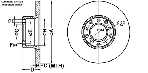 ATE BREMSSCHEIBEN Ø278mm + BREMSBELÄGE VORNE FÜR MERCEDES C123 W123 /8 W114