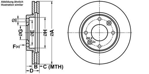 ATE BREMSSCHEIBEN Ø247mm + BREMSBELÄGE VORNE FÜR CITROEN XSARA N0 PEUGEOT 306