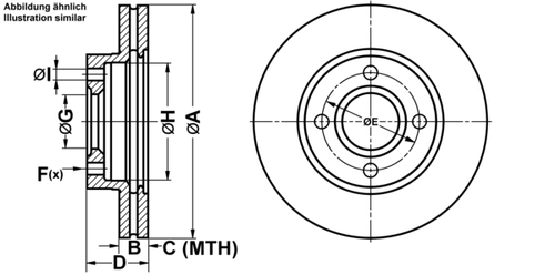 ATE BREMSSCHEIBEN Ø258mm + BREMSBELÄGE VORNE FÜR FORD FIESTA FUSION PUMA MAZDA