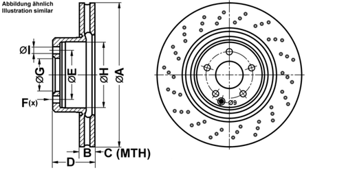 ATE BREMSSCHEIBEN Ø345MM + BREMSBELÄGE VORNE FÜR MERCEDES-BENZ CLK SLK