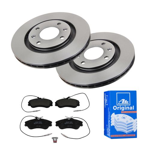 ATE BREMSSCHEIBEN Ø266MM + BREMSBELÄGE VORNE FÜR PEUGEOT 306 CITROEN BERLINGO /