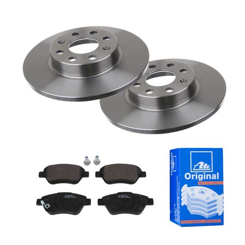 ATE BREMSSCHEIBEN Ø257MM + BREMSBELÄGE VORNE FÜR OPEL CORSA D FIAT VAUXHALL