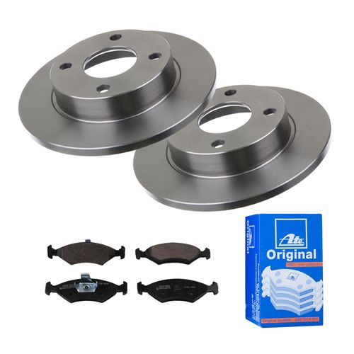 ATE BREMSSCHEIBEN Ø239mm + BREMSBELÄGE VORNE FÜR FORD COURIER FIESTA 3 GFJ