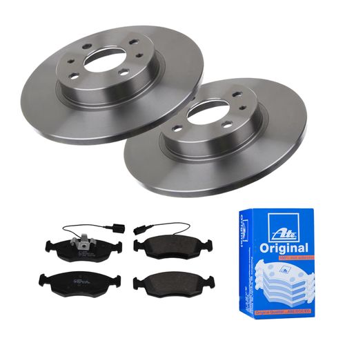 ATE BREMSSCHEIBEN Ø257mm + BREMSBELÄGE VORNE FÜR FIAT 500 312X 500 100 312X