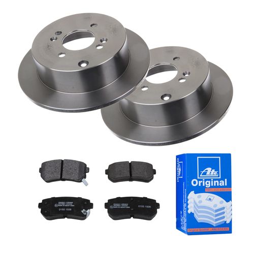 ATE BREMSSCHEIBEN Ø262mm + BREMSBELÄGE HINTEN FÜR HYUNDAI I20 KIA RIO 2 JB
