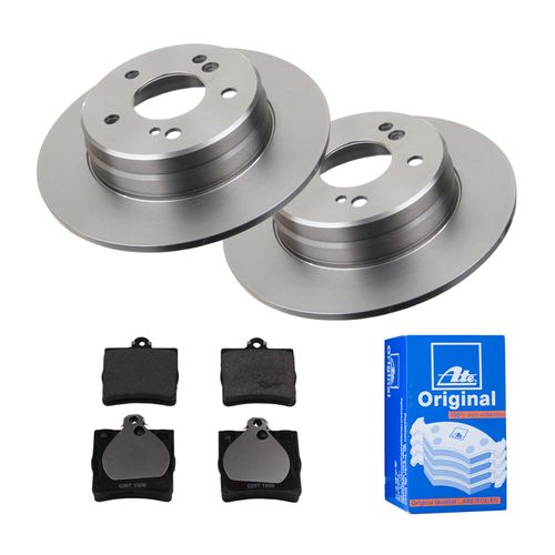 ATE BREMSSCHEIBEN Ø278mm + BREMSBELÄGE HINTEN FÜR MERCEDES 100-KLASSE W203