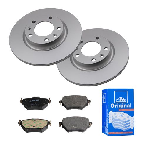 ATE BREMSSCHEIBEN Ø268MM + BREMSBELÄGE HINTEN FÜR CITROEN C4 GRAND PICASSO II
