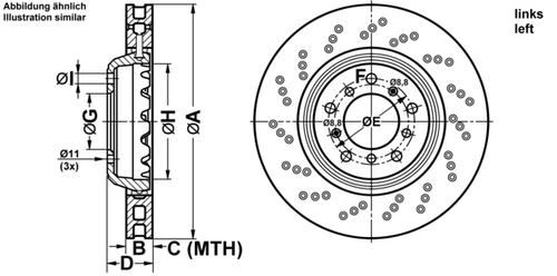 ATE BREMSSCHEIBEN Ø360MM + BREMSBELÄGE VORNE FÜR BMW 1 3 BMW