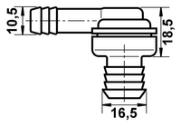 ATE Anschlussstutzen, Unterdruckleitung, Art.-Nr. 03.6718-9931.2