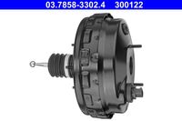 ATE Bremskraftverstärker f&uuml;r VW SHARAN (7M8, 7M9, 7M6), Art.-Nr. 03.7858-3302.4