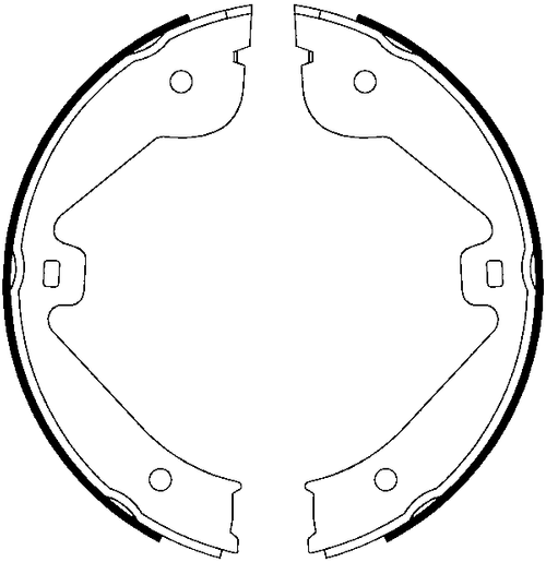 ATE Bremsbackensatz, Feststellbremse, Art.-Nr. 03.0137-0451.2