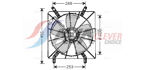 AVA QUALITY COOLING Lüfter, Motorkühlung hd7519 für ACURA