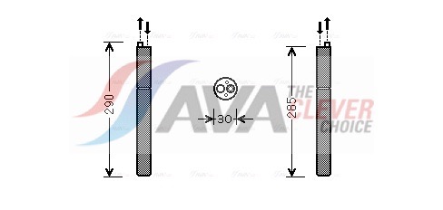 AVA QUALITY COOLING Trockner, Klimaanlage aid298 für Audi