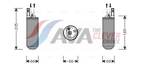 AVA QUALITY COOLING Trockner, Klimaanlage jrd029 für JAGUAR