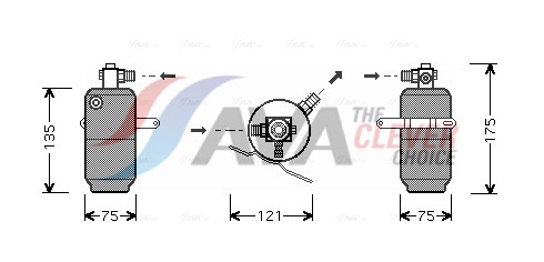AVA QUALITY COOLING Trockner, Klimaanlage msd293 für Mercedes