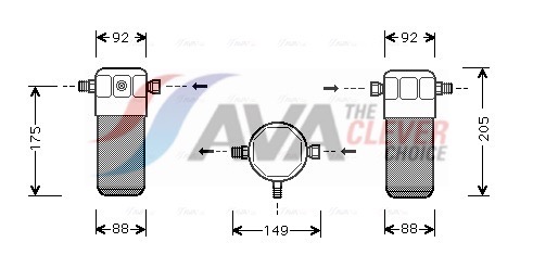 AVA QUALITY COOLING Trockner, Klimaanlage aid032 für VW