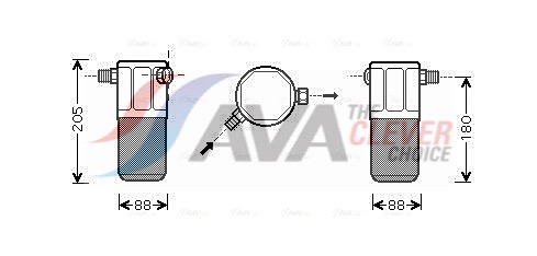 AVA QUALITY COOLING Trockner, Klimaanlage ald099 für ALFA ROMEO