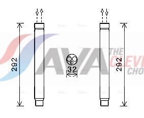 AVA QUALITY COOLING Trockner, Klimaanlage bwd445 für ALPINA