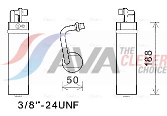 AVA QUALITY COOLING Trockner, Klimaanlage dnd285 für NISSAN
