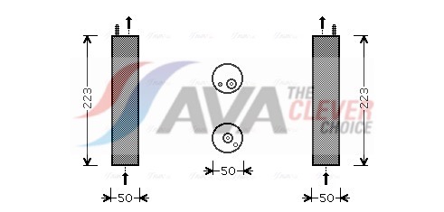 AVA QUALITY COOLING Trockner, Klimaanlage dwd057 für CHEVROLET