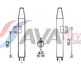 AVA QUALITY COOLING Trockner, Klimaanlage kad165 für KIA