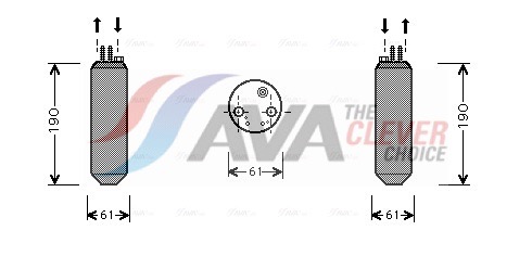 AVA QUALITY COOLING Trockner, Klimaanlage hyd080 für HYUNDAI