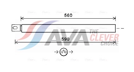 AVA QUALITY COOLING Trockner, Klimaanlage msd663 für Mercedes