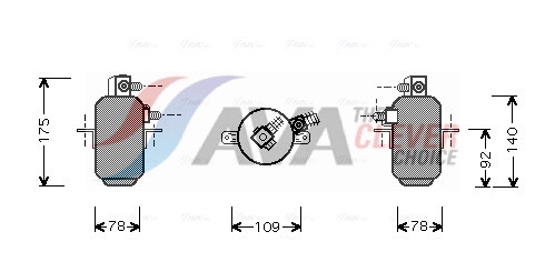AVA QUALITY COOLING Trockner, Klimaanlage msd081 für Mercedes