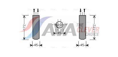 AVA QUALITY COOLING Trockner, Klimaanlage mzd185 für MAZDA